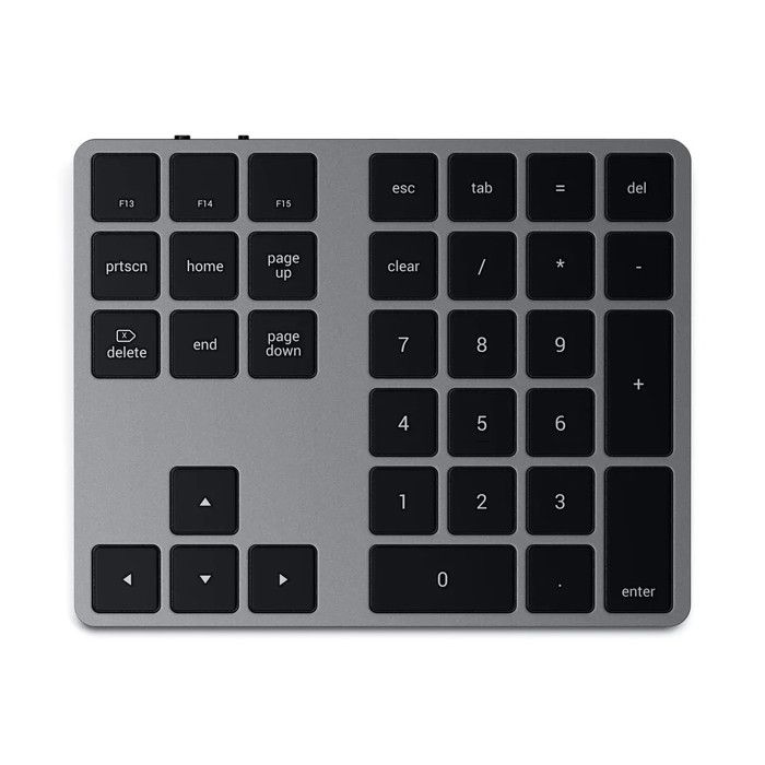 Clavier Numérique Étendu - SATECHI - Bluetooth - Aluminium - USB-C Rechargeable - MacOS