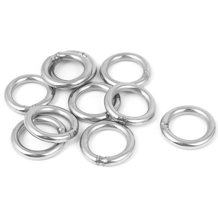 Filetage femelle M8 316 forme anneau acier Inox /écrou anneau levage 2pcs