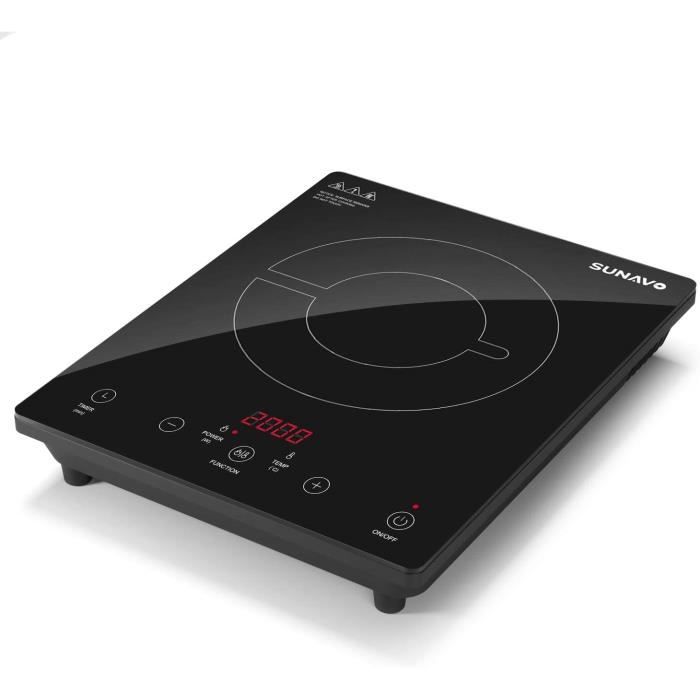 Plaque à induction portable 2000w plaques de cuisson céramique 15 niveaux de  température - Cdiscount Electroménager