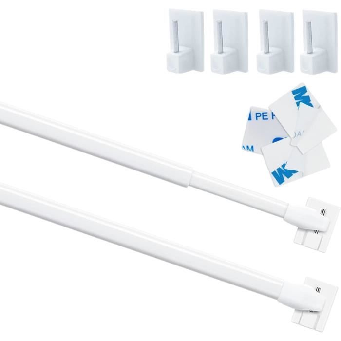 GORGECRAFT 8 Embouts De Tringle à Rideau En Plastique Blanc - Housse Pour Tringle 28mm, Têtes Décoratives Vintage Pour Rideaux Romains
