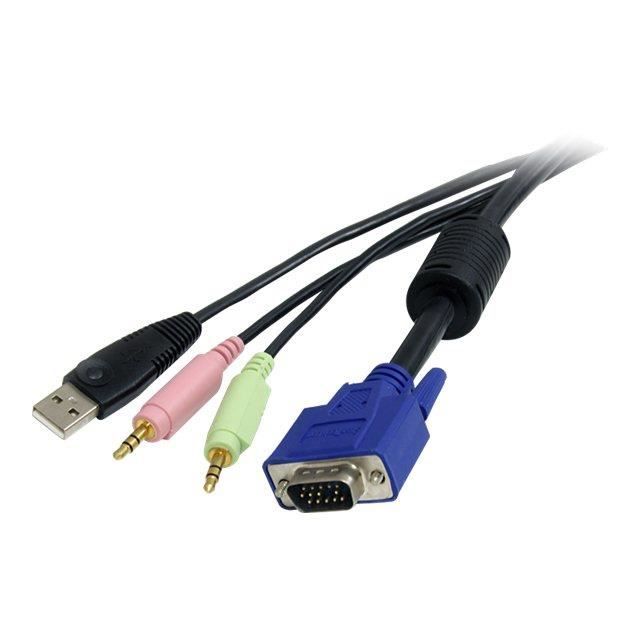 STARTECH Câble pour Switch KVM VGA avec USB et Audio et Micro - 1,80 m