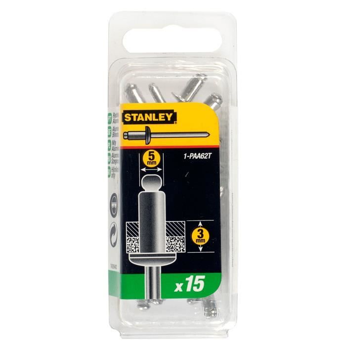 Stanley rivet aluminium en boite - vue 3