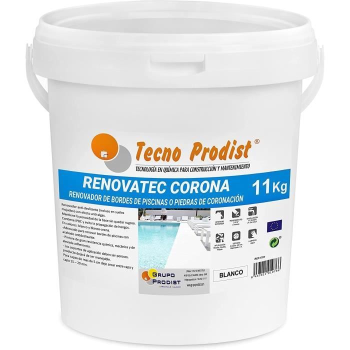 Tecno Prodist TECPISCEL W – Vernice Blu Opaca Per Piscine In Cemento 5 Kg, Antiscivolo E Resistente Agli Agenti Atmosferici