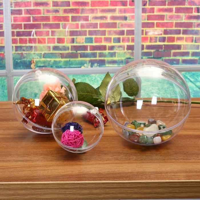 Boule plastique transparente Achat / Vente pas cher