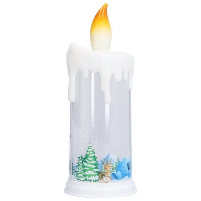 Eywamage Cardinal Lot De 3 Bougies De Noël Sans Flamme En Forme De Bonbon En Forme De Pain D'épices Avec Télécommande, à Piles