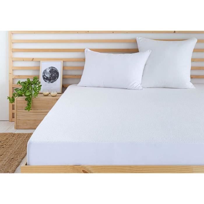 Tural Protège Matelas 160x190/200cm Imperméable Et Respirante Au