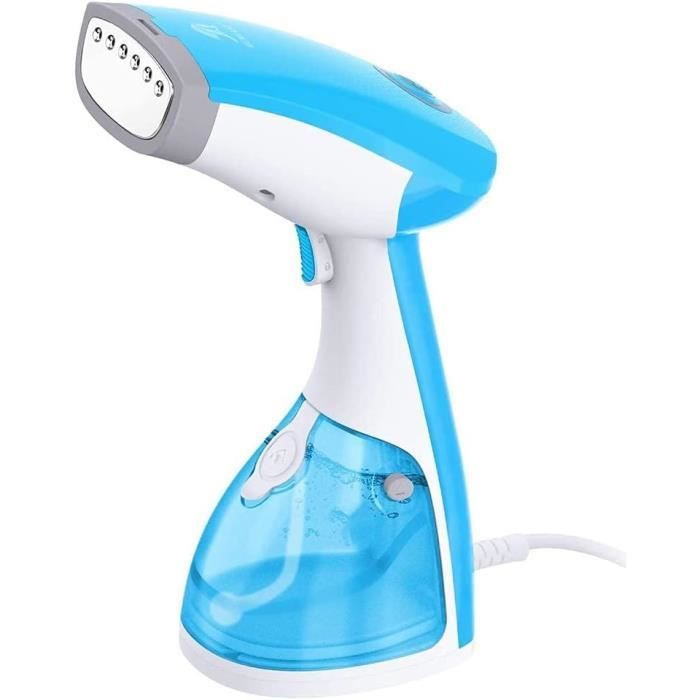 Défroisseur Vapeur Portable 1600W 300ml – Steamer Main & Voyage, Réservoir Amovible, Anti-Plis Puissant