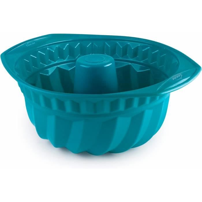 Lacor - 68762 - Moule à pâtisserie Platine, Moule Flan Bouclé, Moule Silicone Platine, Antiadhésif, Flexible, Sans BPA, Adapté au Micro-ondes, 6 cavités (0,1 L x 6