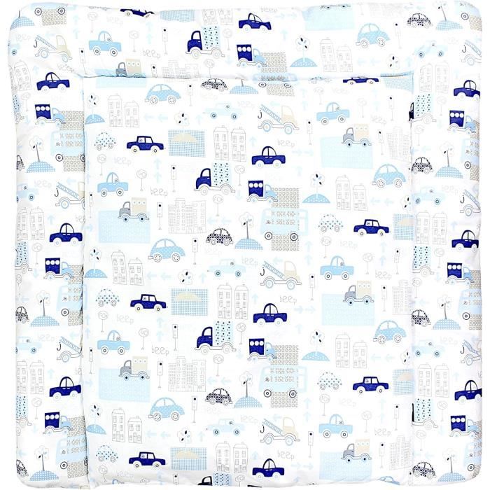Matelas à Langer Bébé Doux Et Respirant - Dimensions 81x40 Cm, Motif Floral - Confort Pour Changer Bébé
