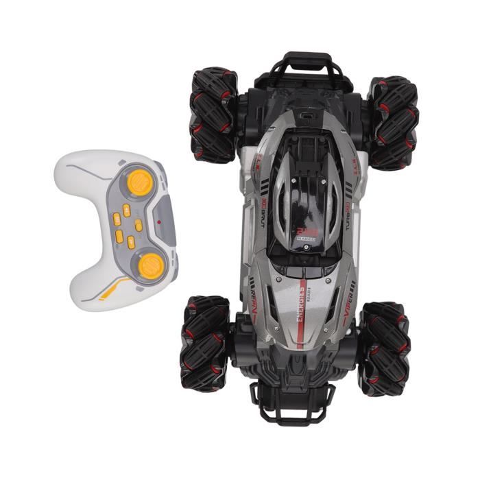 BuzzoXerex Mini Voiture Télécommandée Drift, 1:64 Mini RC Drift Car, 4WD Voiture Télécommandée Avec Lumière LED, 15km/h, Cadeau De Jouet Pour Les Enfants De Plus De 8 Ans (Bleu Vif