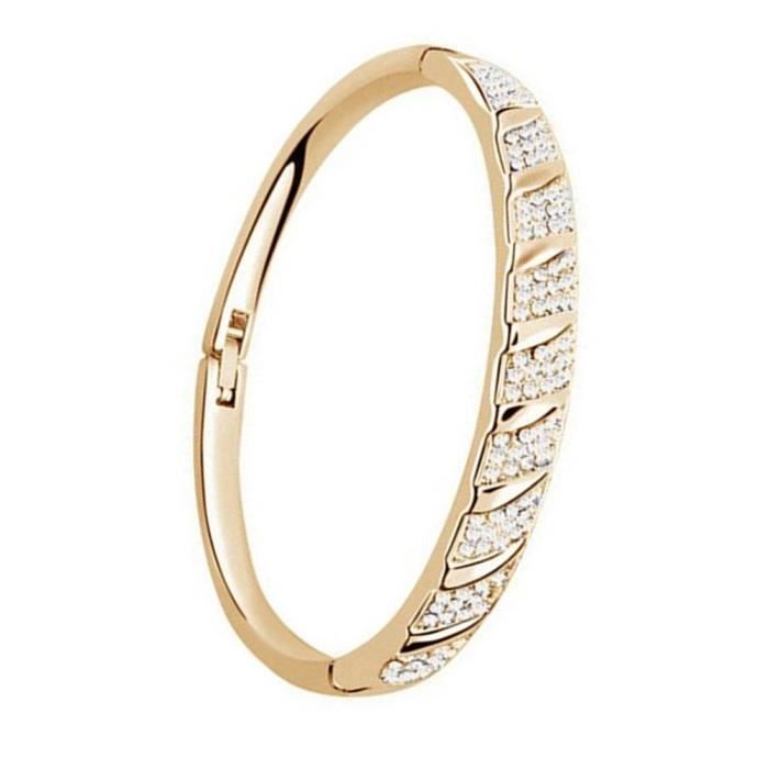 Bracelet Gourmette 2 Couches Plaqué Or Avec Charme Cœur Perlé - Mode Femme, Neuf Sans Emballage