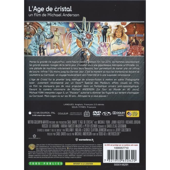 DVD - L'age de Cristal [ Michael York, Jenny Agutter, Richard