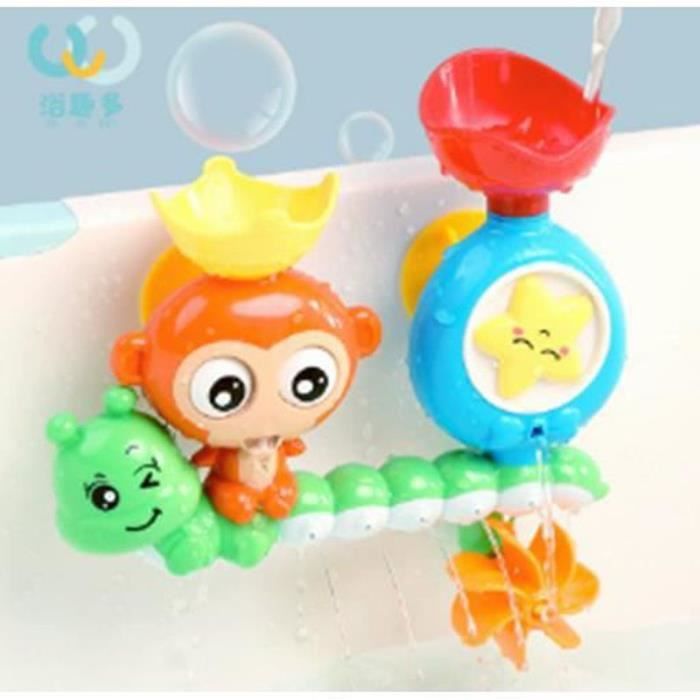 Hk Jouet Bain 14 Pcs Jouet De Bain Cascade Interactif Jouets Pour Le Bain Bebe Pour Baignoire Jeu De Piscine Cdiscount Puericulture Eveil Bebe