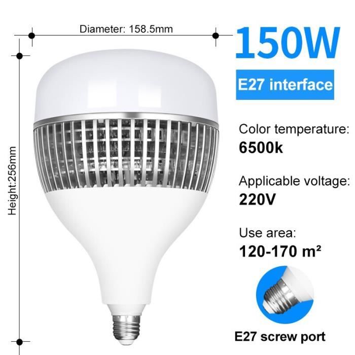 AMPOULE LED,E27 150WAmpoule LED Super brillante, lampe à économie