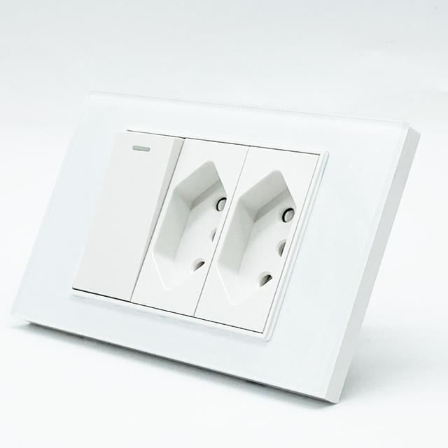 2 Prises Murales Pour Haut-parleurs Avec Connecteurs Plaqués Or - Blanc, Diamètre Fiche Banane 13 Mm, Facile à Installer