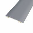 barre de seuil adhésive même niveau aluminium coloris (25) acier mat Long 90 cm larg 3,7cm-1