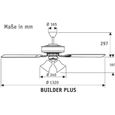 Ventilateur de plafond Hunter 50562 Builder Plus BN merisier & Noyer / Bronze-1