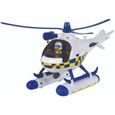 Fireman Sam Wallaby hélicoptère de police son et lumière + figurine-1