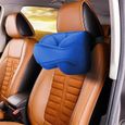 Cadre de support de tête de couchage pour siège d'auto pour enfant - sangle de tête (bleu)-1