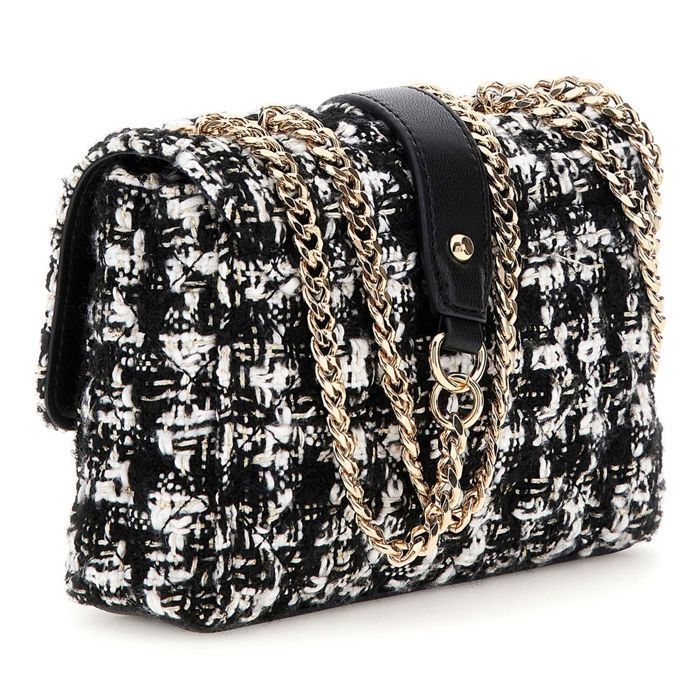 GUESS Eco Rianee Convertible Xbody Flap Bag Black