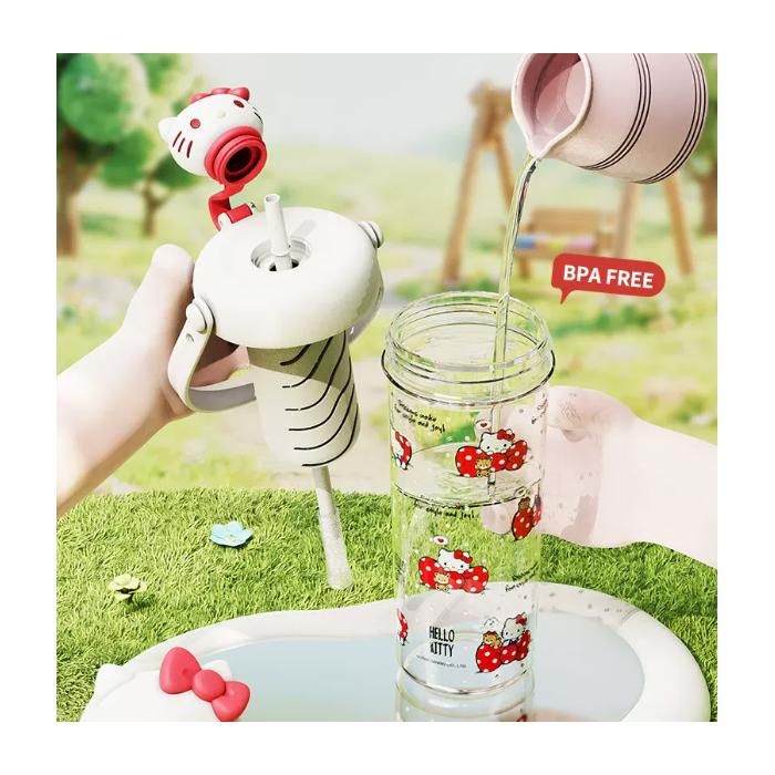 Gourde Hello Kitty 750ml transparente avec filtre à fruits - Cdiscount ...