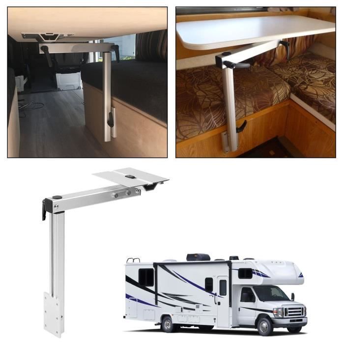 Pied de table universel pour camping-car pivotant Marine pliable et réglable 360 ° Campervans camping-car pied de Table support pliant panneau de Table  34