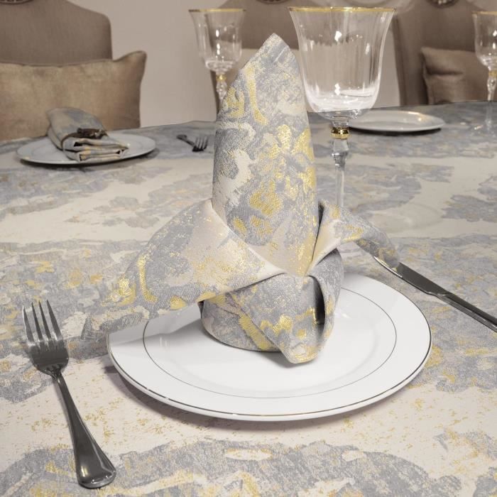 Serviette de table tissu coton lavable - repas - décoration table