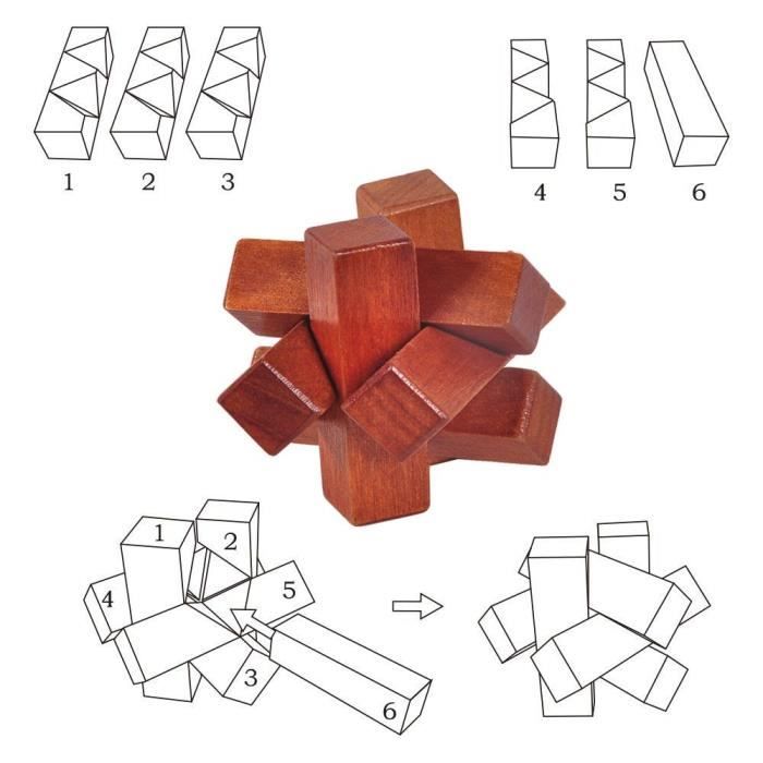 Puzzle 3D Bois Maquette Kits Voiture de Grand Prix Casse Tete pour
