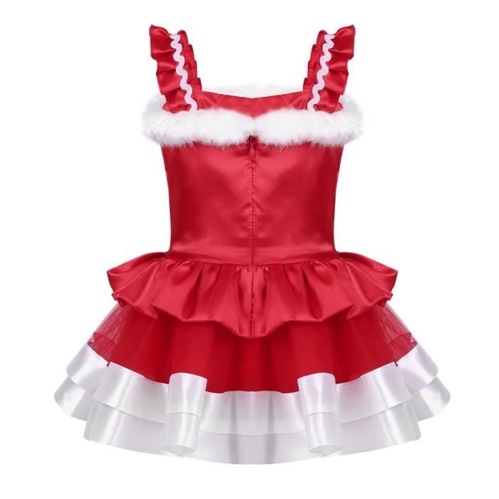 YONGHS FR Robe No l Fille B b Enfant Robe M re No l Bowknot