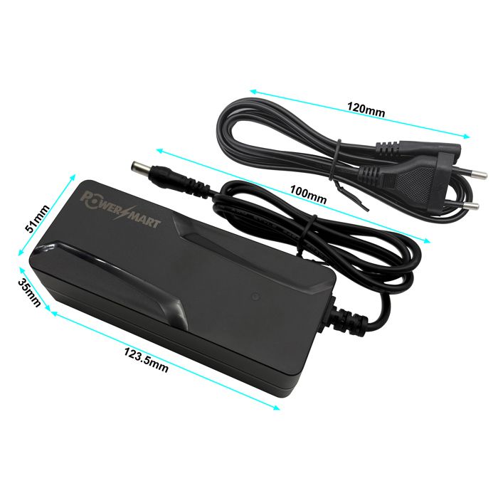 POWERSMART 42V 2A Chargeur 3-Pins pour 36V Llobe Blanche Deux, Noir EUR 39,25 - FR