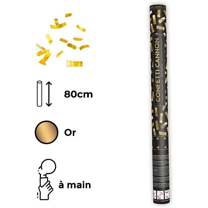 Canon à Confettis Coeur Rouge 80cm - Lot De 2 Lanceurs Pour Mariage, Anniversaire - Portée 10m