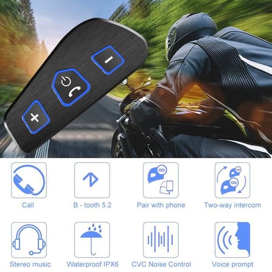 Soldes Kit Oreillette Bluetooth Casque Moto - Nos bonnes affaires