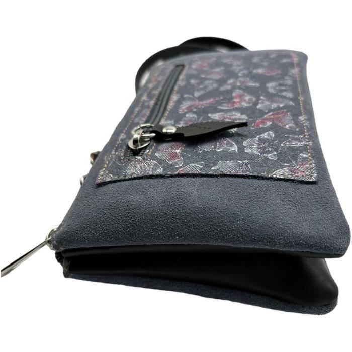 Sac à Main ETERNEL Bleu Clair Avec Découpes Papillons - Simili Cuir, Fourre-tout, Occasion