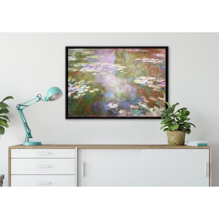 Tableau Décoratif Claude Monet "Maisons Sur Le Rivage" (1871) - Toile Imprimée Sur Cadre, Prêt à Accrocher