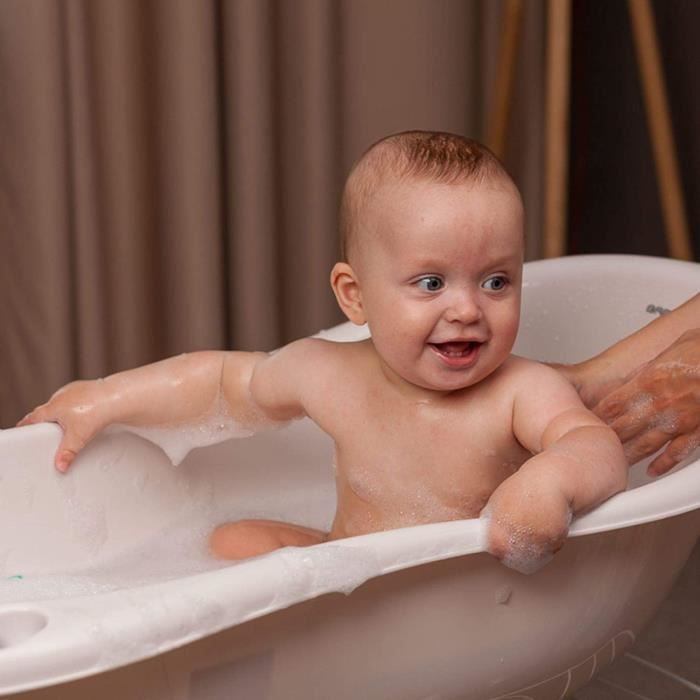 Shuttle Baignoire bébé avec thermomètre de bain,grand accessoire de  baignoire 0-36 mois,baignoire bébé avec bouchon,rose[80] - Cdiscount  Puériculture & Eveil bébé