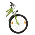 VTT tout suspendu enfant 24" KS Cycling Zodiac blanc-vert - 18 vitesses - freins V-brakes - cadre suspendu-3