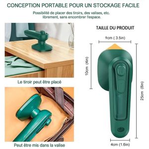 Fer à Repasser - Défroisseur Vapeur Portatif Pour Vêtements - 1000W - Grand Réservoir D'eau De