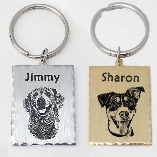 ID Enfants Couverts amusante chiens avec gravure au choix 4 pièces en acier inoxydable avec Box 