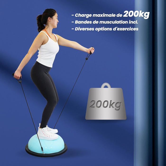 Ballon Sauteur Pogo Avec Poignée Et Pompe – Antidérapant, Pour Enfants Et Adultes, Intérieur/extérieur, Charge 300 Kg