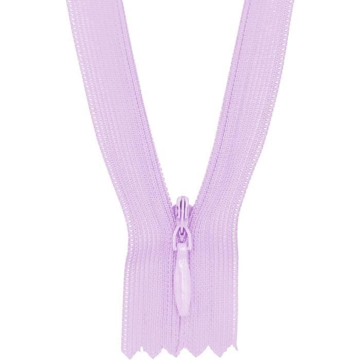 MARARDI [Pack 10] Fermetures Éclair à Glissière Invisibles [Nude] Nylon [50 Cm] Couture De Vêtements Sacs Ruban Tissu En Coton Cuir Plastique Pour Machine à Coudre Zip Avec Fermoir En Métal