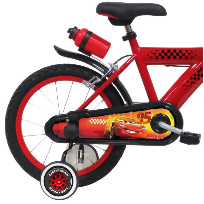 Panier avant vélo enfant Cars 3 rouge - Équipement vélos enfants