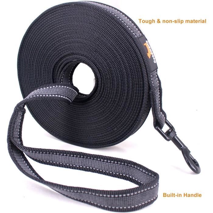 HIKISS Lange Hundeleine 9 M – Dickes Nylon, 2,5 Cm Breit, Für Training, Rückruf & Outdoor-Aktivitäten