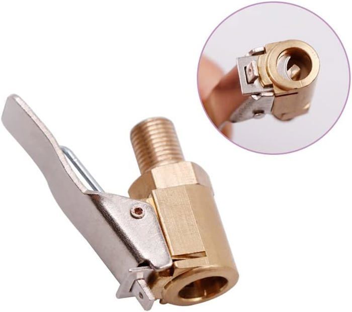 Clips De Gonflage Droit En Laiton 1/4 NPT – Lot De 2, Débit Ouvert, Verrouillage Par Cliquet