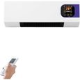 Climatiseur mural 2000W, installation facile, ventilation naturelle, fonction chauffage, convient aux chambres et aux salons.