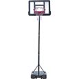 Panier de Basket sur Pied - Hauteur Réglable 210-260cm-utilisation pour Enfants et Adolescents-Extérieur et Intérieur-0