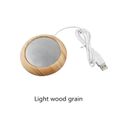 Bouilloire électrique,Chauffe-tasse portable USB à Grain de bois, tapis chauffant pour boissons, dessous de-Type Light wood grain -B-0