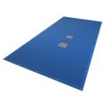 Bâche piscine rectangulaire double couche VOUNOT 4x8m - Polyethylene 160 gr/m2 - Filet écoulement - Bleue-0