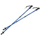 BRAND Bâtons de marche Nordic Walking en aluminium système anti-choc 65-135cm EUROBATT couleur bleu