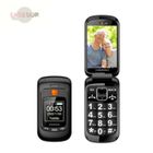 EKESOR Téléphone Portable Mobile senior pour Personnes âgées Dual LCD Écran avec Grandes Touches | Bouton SOS -Noir