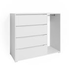 Vicco commode avec tiroirs Ruben, Blanc, 120 x 101.9 cm
